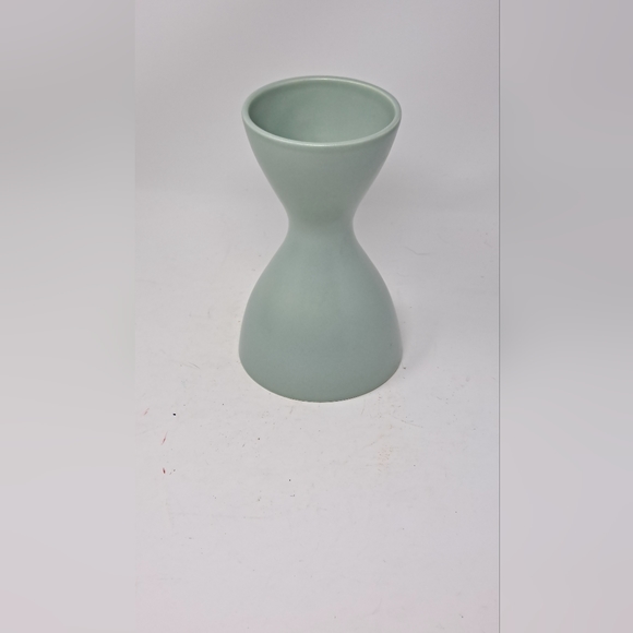 MCM Hour Glass Shaped Ceramic Vase - Picture 2 of 4